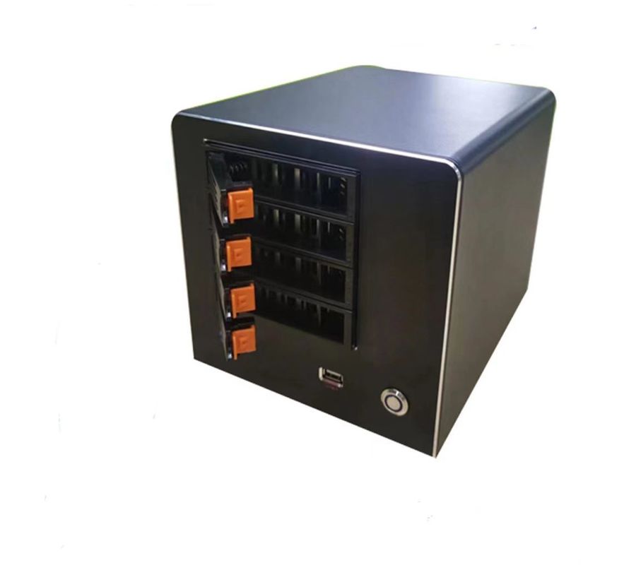 Obszar Nas Serwer przechowywania Podwozie gospodarstwo domowe 4 Bay Computer Case Panel ze stopu aluminium