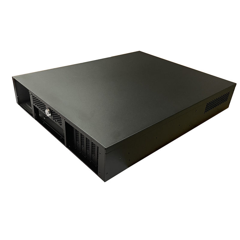 Unikalny projekt 2u Control Industrial Rackmount Chassis z zamkiem do serwera i magazynu